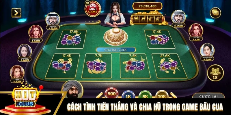 Cách tính tiền thắng và chia hũ trong game Bầu Cua online Cách tính tiền thắng và chia hũ trong game Bầu Cua online