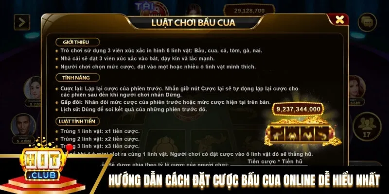 Hướng dẫn cách đặt cược Bầu Cua online dễ hiểu nhất Hướng dẫn cách đặt cược Bầu Cua online dễ hiểu nhất