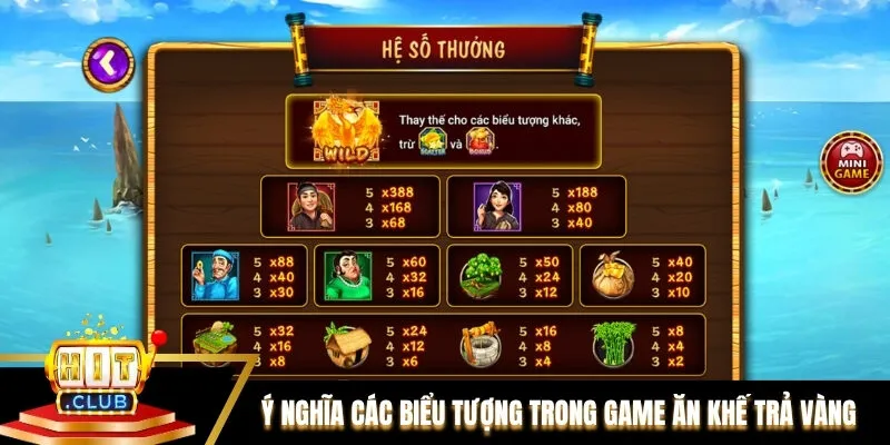 Ý nghĩa các biểu tượng trong game Ăn Khế Trả Vàng Ý nghĩa các biểu tượng trong game Ăn Khế Trả Vàng